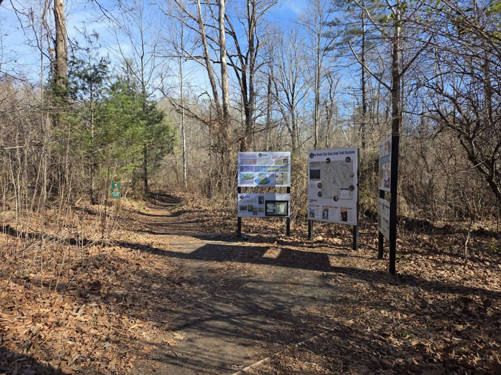 The Cat Gap trailhead.