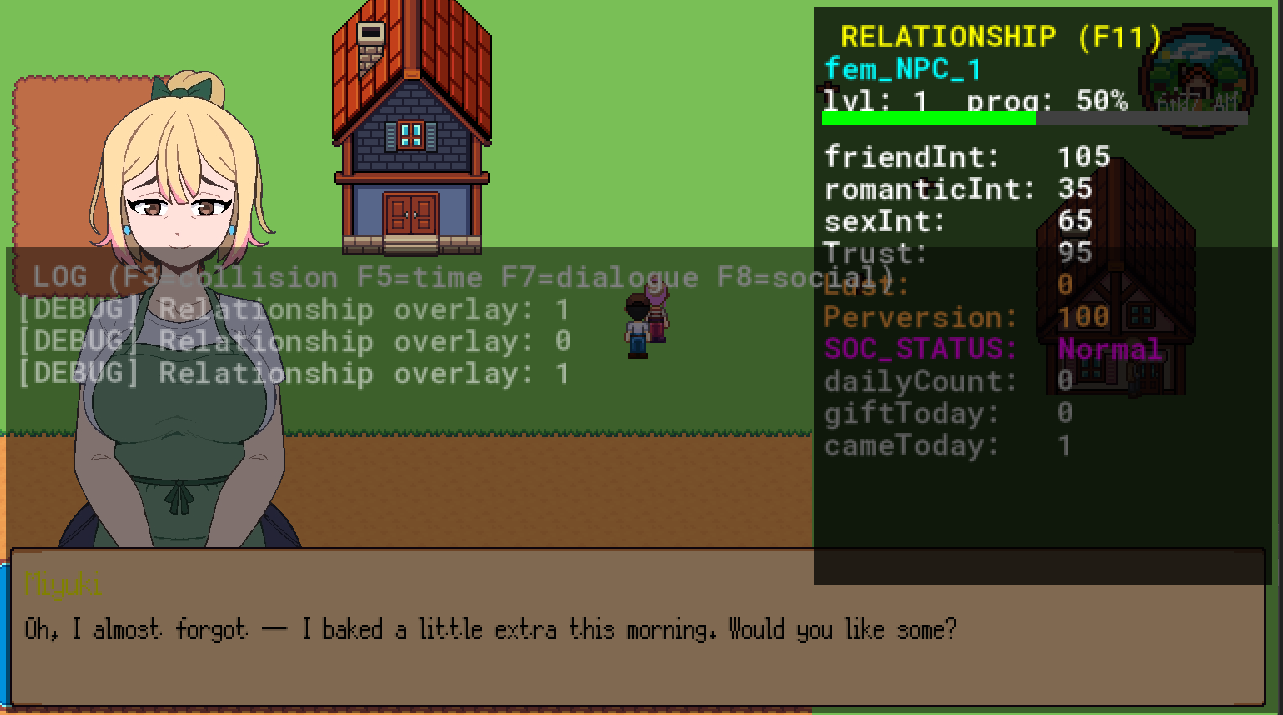 No AI Example debug of the relationship system